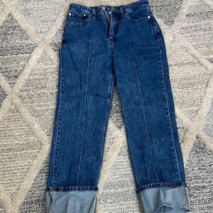 Women's Straight Leg Jeans - Blue